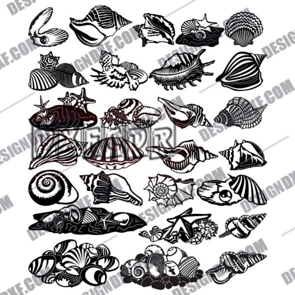 Seashell Crafts DXF File