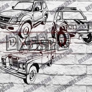 Off-Road Car Accessories DXF Files
