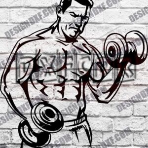 Bodybuilding and Powerlifting DXF Files
