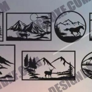 Wildlife DXF Files Collection