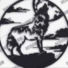 Wolf Metal Wall Art DXF Files